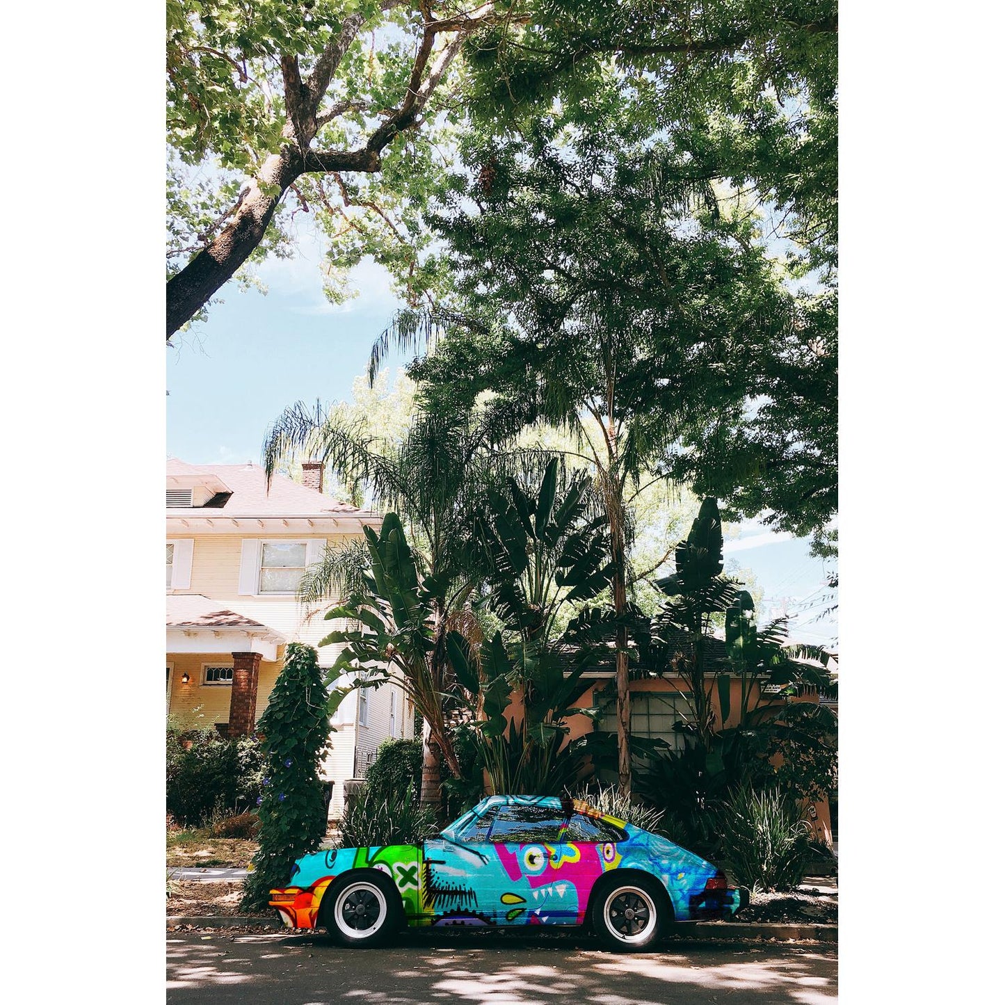 Acrylglasbild - Funky Porsche